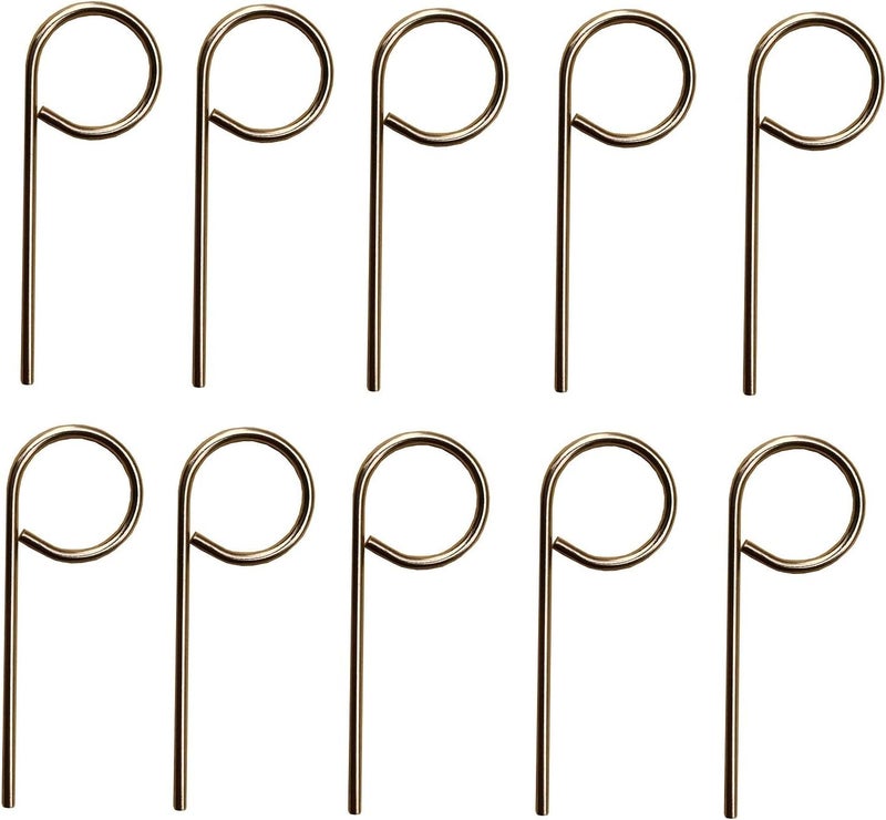 NL Indoor Door Key Emergency Keys, 10 Pack (Round pin, Schlag Compatible, Bright Brass Metal Finish) - Image 1